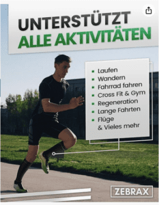 Produktbild Kompressionsstrümpfe von ZEBRAX