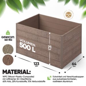 Produktbild Hochbeet-Kit aus WPC von Truly Timber