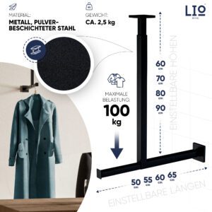 LIO HOME® Garderobenstange, Bild 6