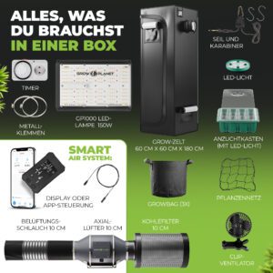 Produktbild Growzelt Komplettset GP-1000 von Growplanet