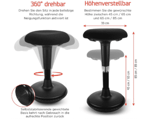 Produktbild Ergonomischer Hocker von Dynaseat