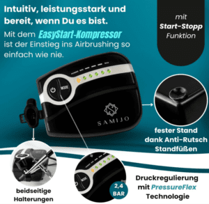 SAMIJO Airbrush-Set mit Kompressor, Bild 3