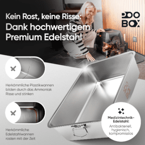 Produktbild Premium Edelstahl Katzenklo von POOBOX