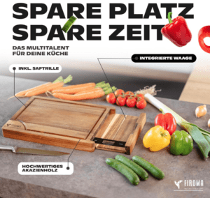 Produktbild Schneidebrett mit Küchenwaage von Firoma