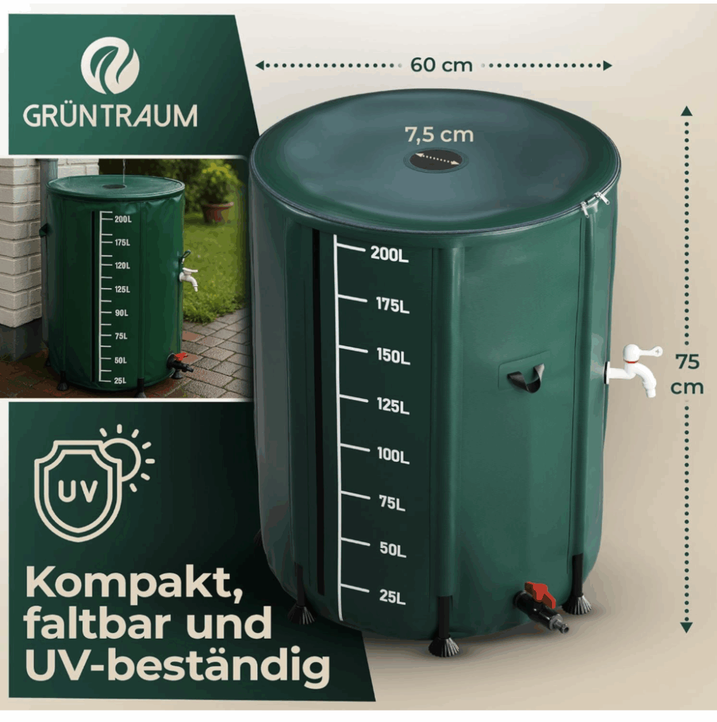 GRÜNTRAUM Regentonne faltbar