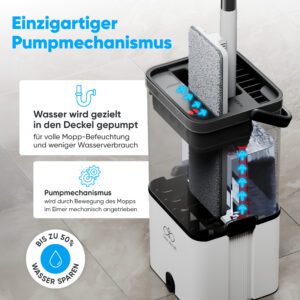 Produktbild Wischmopp Set mit Eimer von Glanzkraft