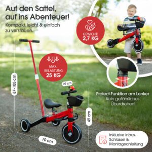 WENGGROW 5 in 1 Dreirad, Bild 7