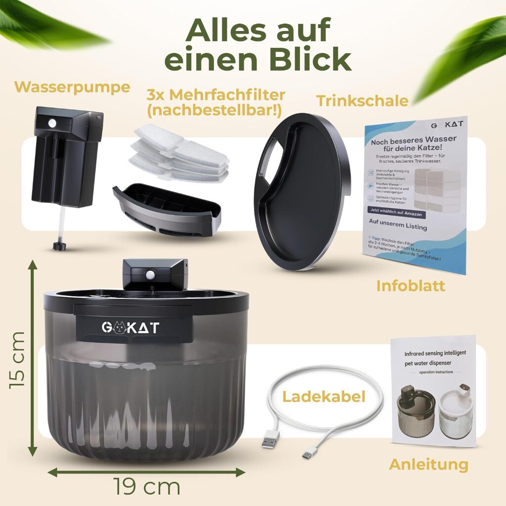 GoKat Trinkbrunnen für Katzen