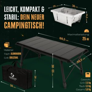 Produktbild Klappbarer Tisch mit Grillfunktion von GERBERDING