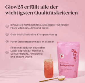 Glow25 Kollagen Pulver  - Strawberry, Bild 2