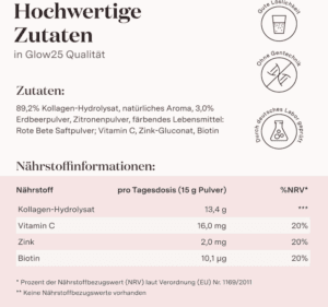 Glow25 Kollagen Pulver  - Strawberry, Bild 6