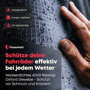 Produktbild Fahrradabdeckung für Heckträger von PlanenHeld