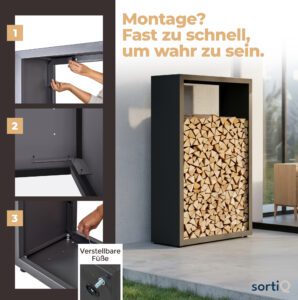sortiQ Sitzbank Holzlager, Bild 7