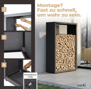 sortiQ Kaminholzregal, Bild 6