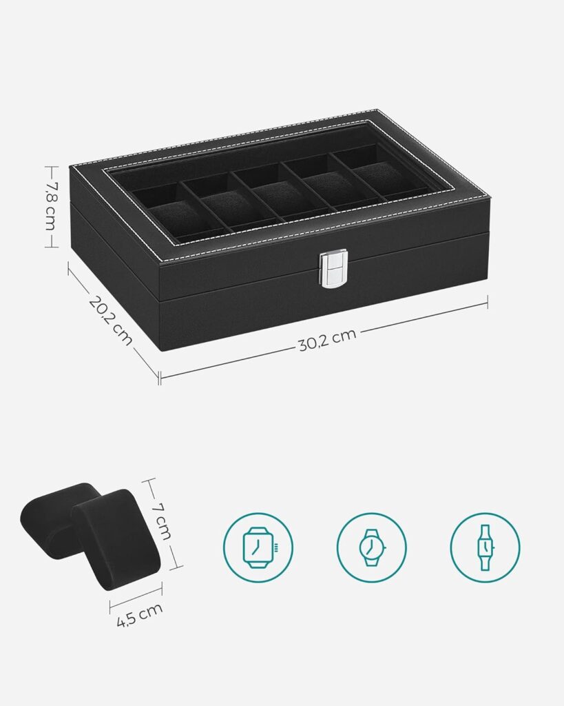 SONGMICS Uhrenbox