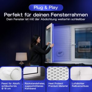 FROSNIR Klimaanlage Fensterabdichtung, Bild 3