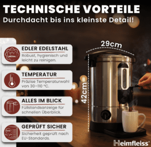 Heimfleiss Glühweinkocher, Bild 2