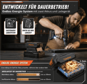 Heimfleiss Akkuschrauber Komplett-Set, Bild 3