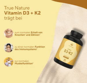 TRUE NATURE Vitamin D3 K2 Kapseln, Bild 2