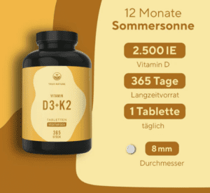 TRUE NATURE Vitamin D3 K2 Kapseln, Bild 3