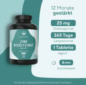 TRUE NATURE Zink Bisglycinat Kapseln, Bild 2