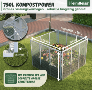 Heimfleiss Metallkomposter, Bild 2