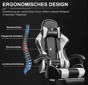 GTPLAYER Gaming Chair - GT800A-WT-620, Bild 4