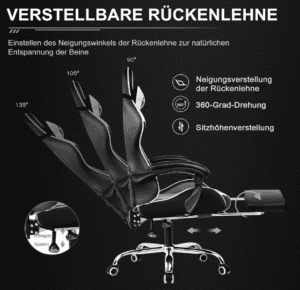 GTPLAYER Gaming Chair - GT800A-WT-620, Bild 6