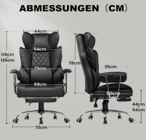 GTPLAYER Gaming/Office Chair - GT205-BLK, Bild 2