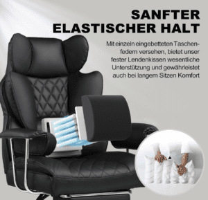GTPLAYER Gaming/Office Chair - GT205-BLK, Bild 4