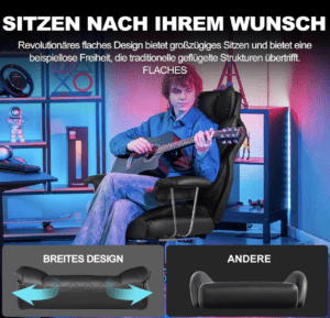 GTPLAYER Gaming/Office Chair - GT205-BLK, Bild 5