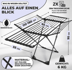 MONDHEIM Wäscheständer - Obsidian, Bild 2