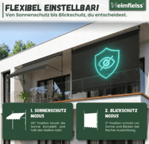 Heimfleiss Klemmmarkise, Bild 5