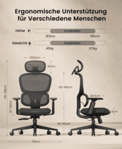 Protoarc Bürostuhl Ergonomisch - EC300, Bild 2