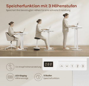 WOLTU Höhenverstellbarer Schreibtisch  - TS197, Bild 5