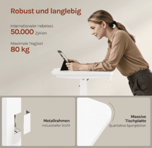 WOLTU Höhenverstellbarer Schreibtisch  - TS197, Bild 7