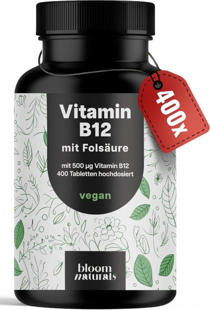 Bloom Naturals Vitamin B12 Tabletten