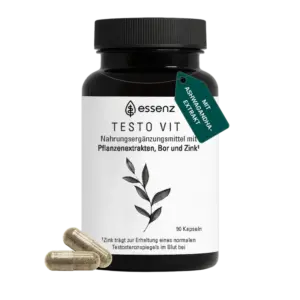 Produktbild Nahrungsergänzungsmittel  – Testo-Vit Kapseln von Essenz