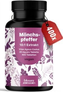 Produktbild Mönchspfeffer Tabletten von Bloom Naturals