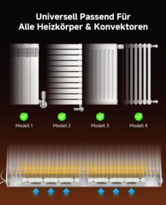 Produktbild zum Test Heizkörper Ventilator – QJRF A von Wlikeit