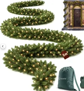 Produktbild LED Weihnachtsgirlande – Premium Girlande 5m von Casaria